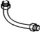 PTO lubrication pipe - D4NNC710B