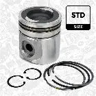 Complete piston with rings and pin-87774985