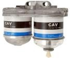 FORD DOUBLE-WINDOWED DIESEL FUEL FILTER, ALUMINUM. - D0NN9N074A